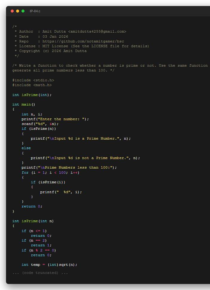 Write a function to check whether a number is prime or not. Use the same function to generate all prime numbers less than 100.